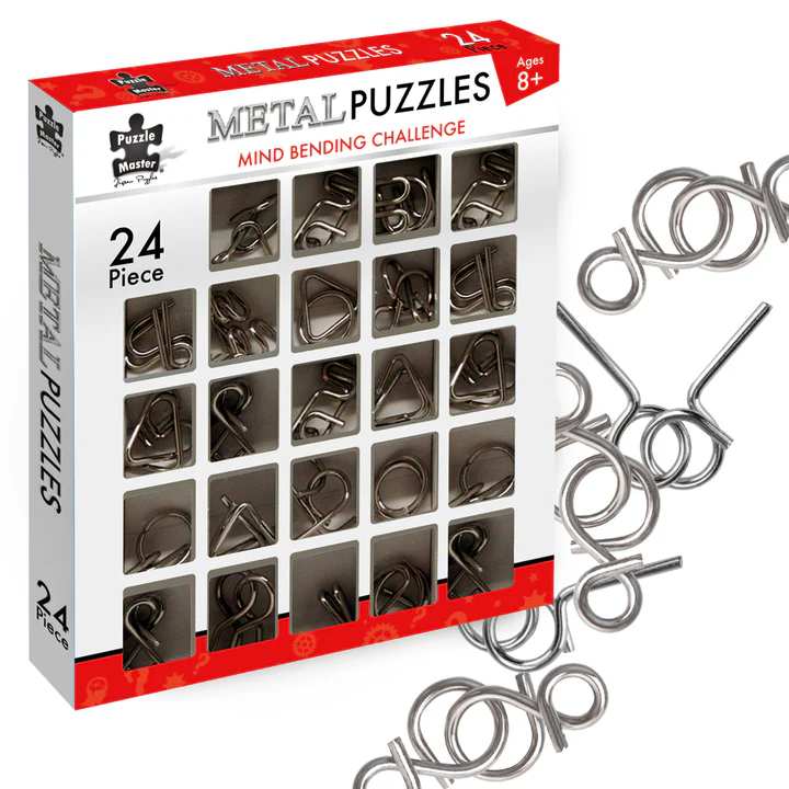 PRE ORDER 24 Metal Puzzles | Mind Bending Challenge