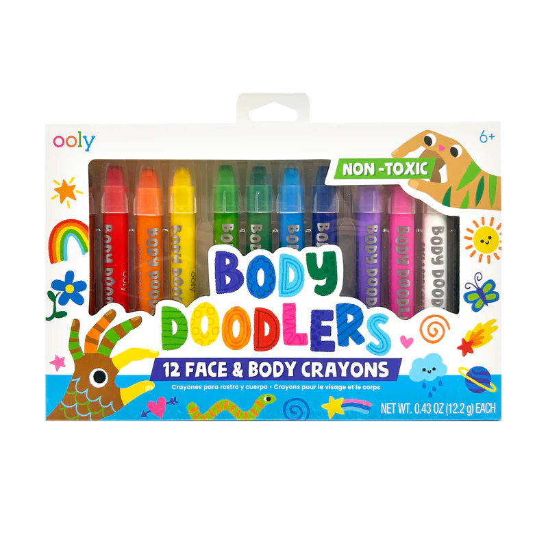 Ooly Body Doodlers | Face & Body Crayons Set of 12