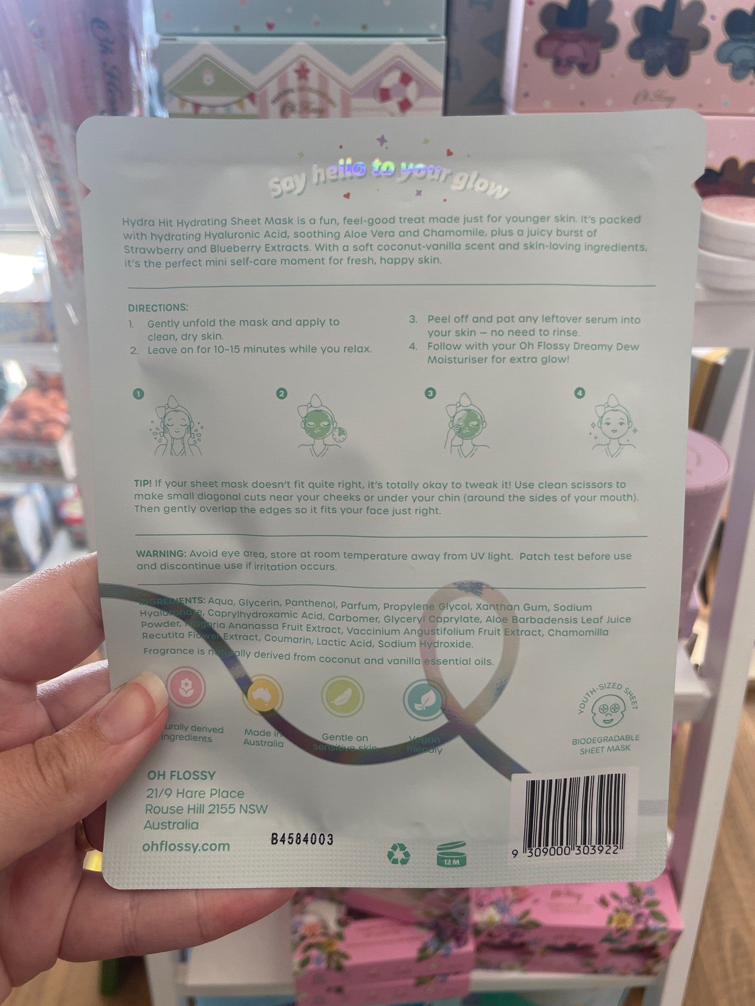 Oh Flossy | Hydra Hit Hydrating Coconut Mask