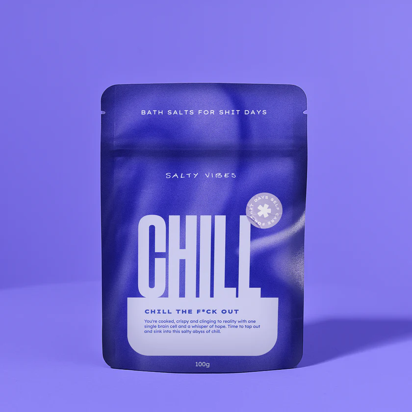 PRE ORDER Salty Vibes | Bath Salts | Chill The F*ck Out 100g