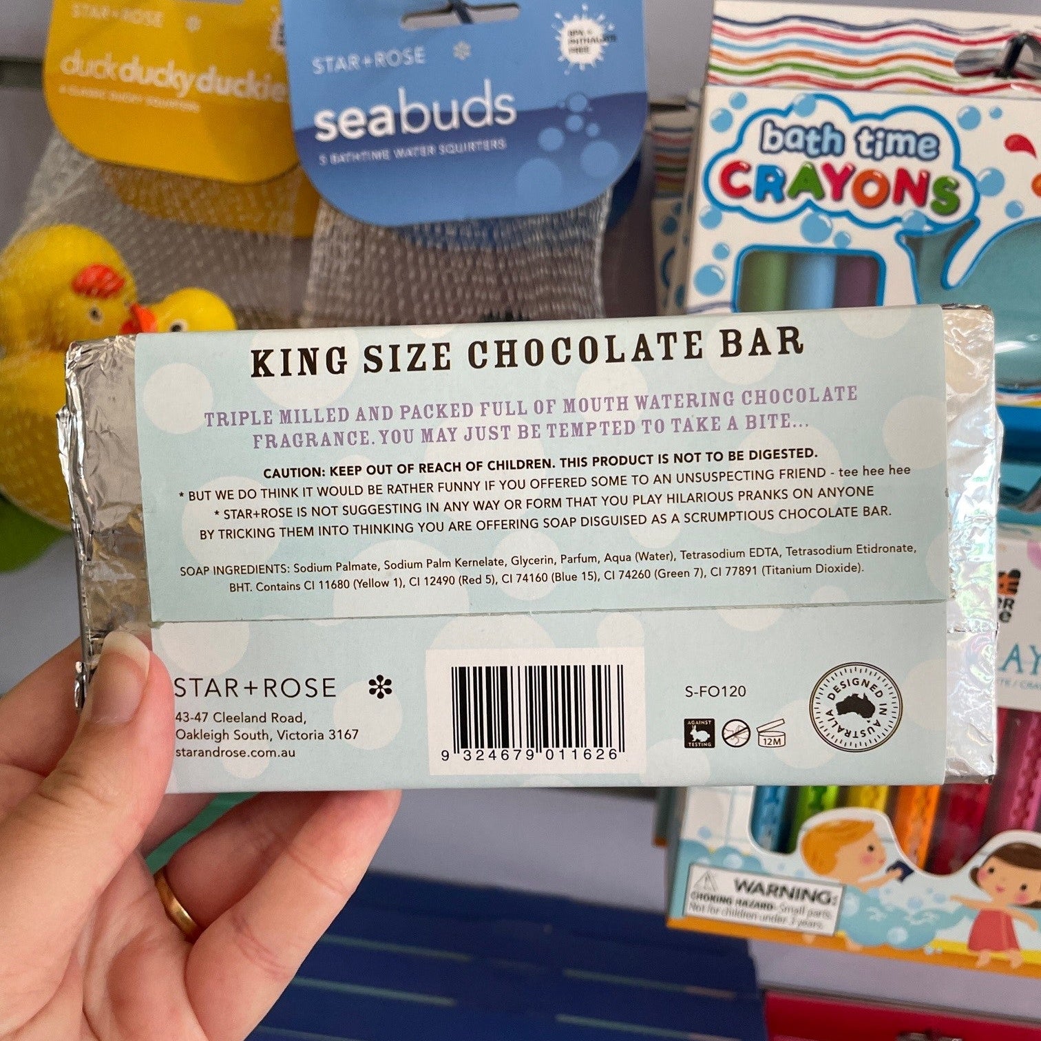 King Size Chocolate Soap | Pure Fragranced Soap by Star + Rose