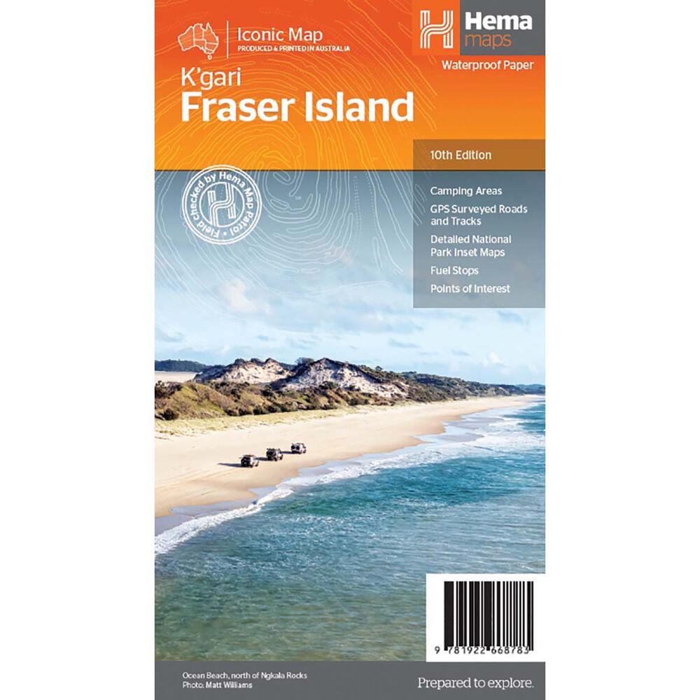 Hema Maps | Fraser Island K'gari Iconic Map