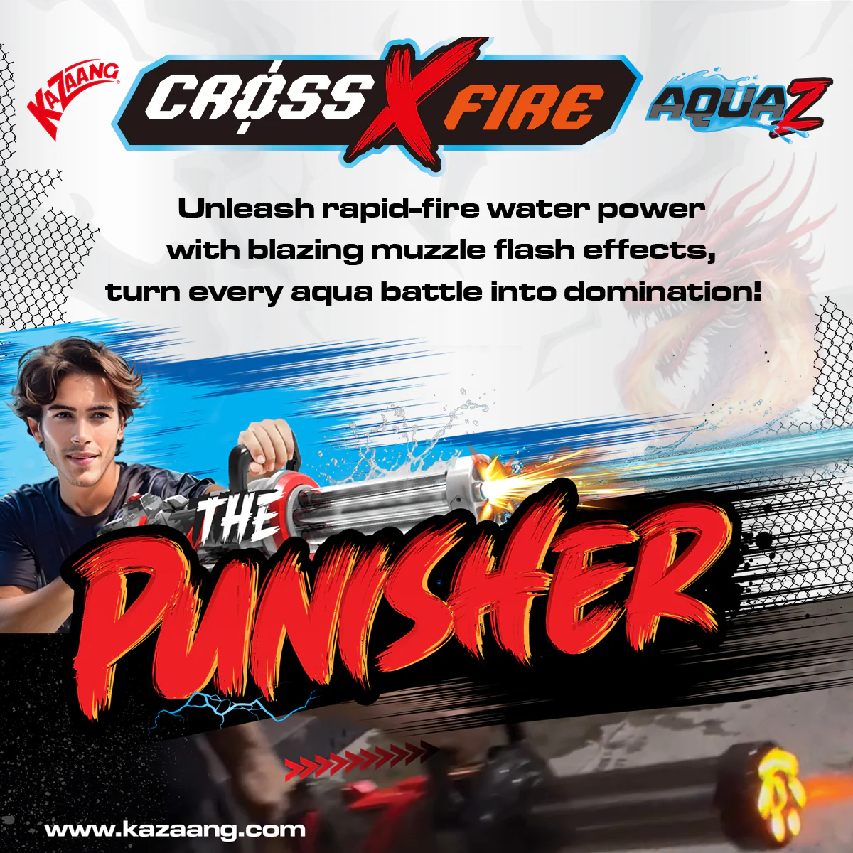 PRE ORDER CrossXFire AquaZ | The Punisher Water Blaster