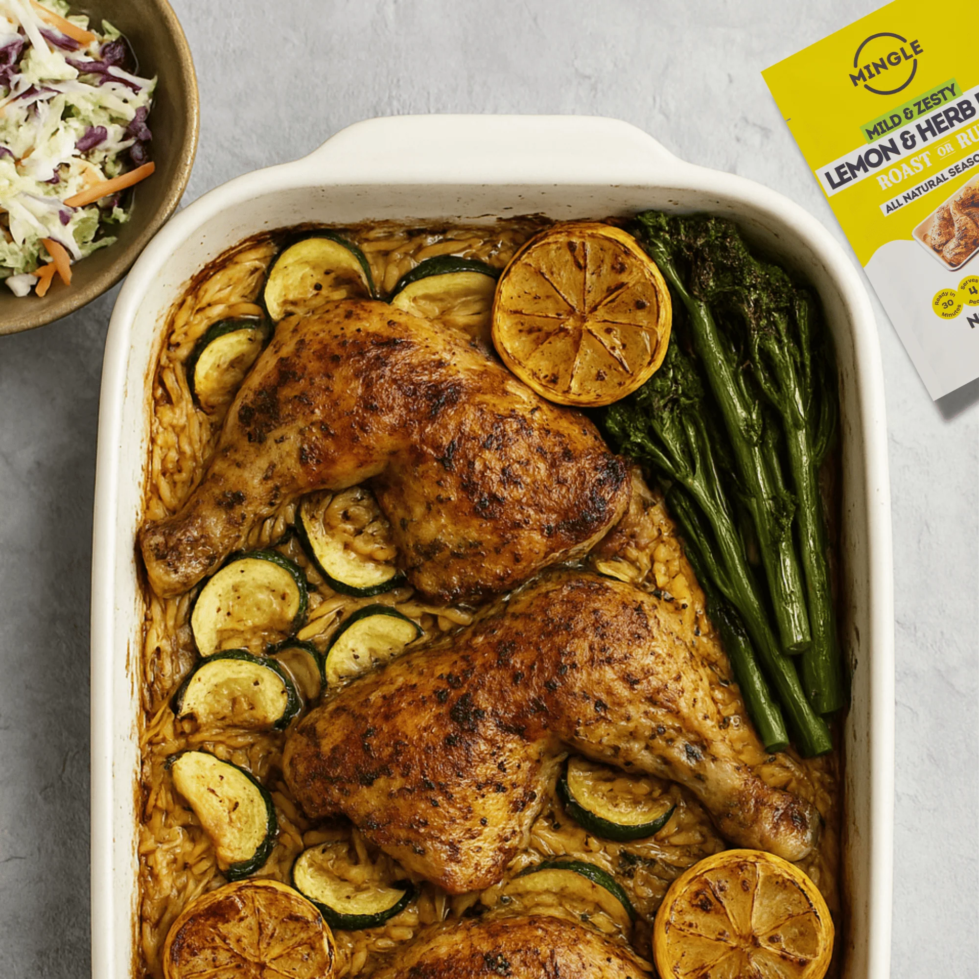 Mingle Seasoning | Lemon And Herb BBQ Roast Or Rub 25g