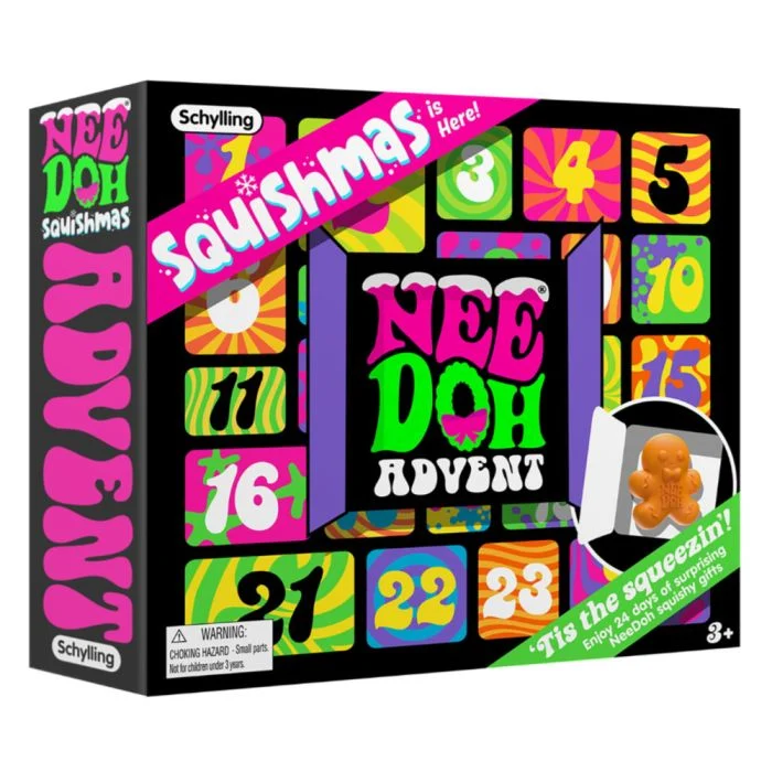 Schylling NeeDoh Squishmas Advent Calendar 2024 Adventure Awaits