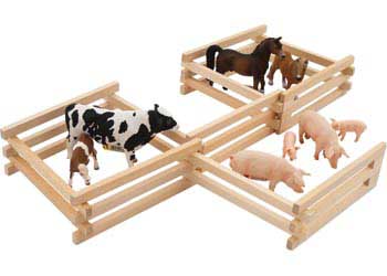 Expandable Wooden Farm Fence – Build Your Own Mini Farm