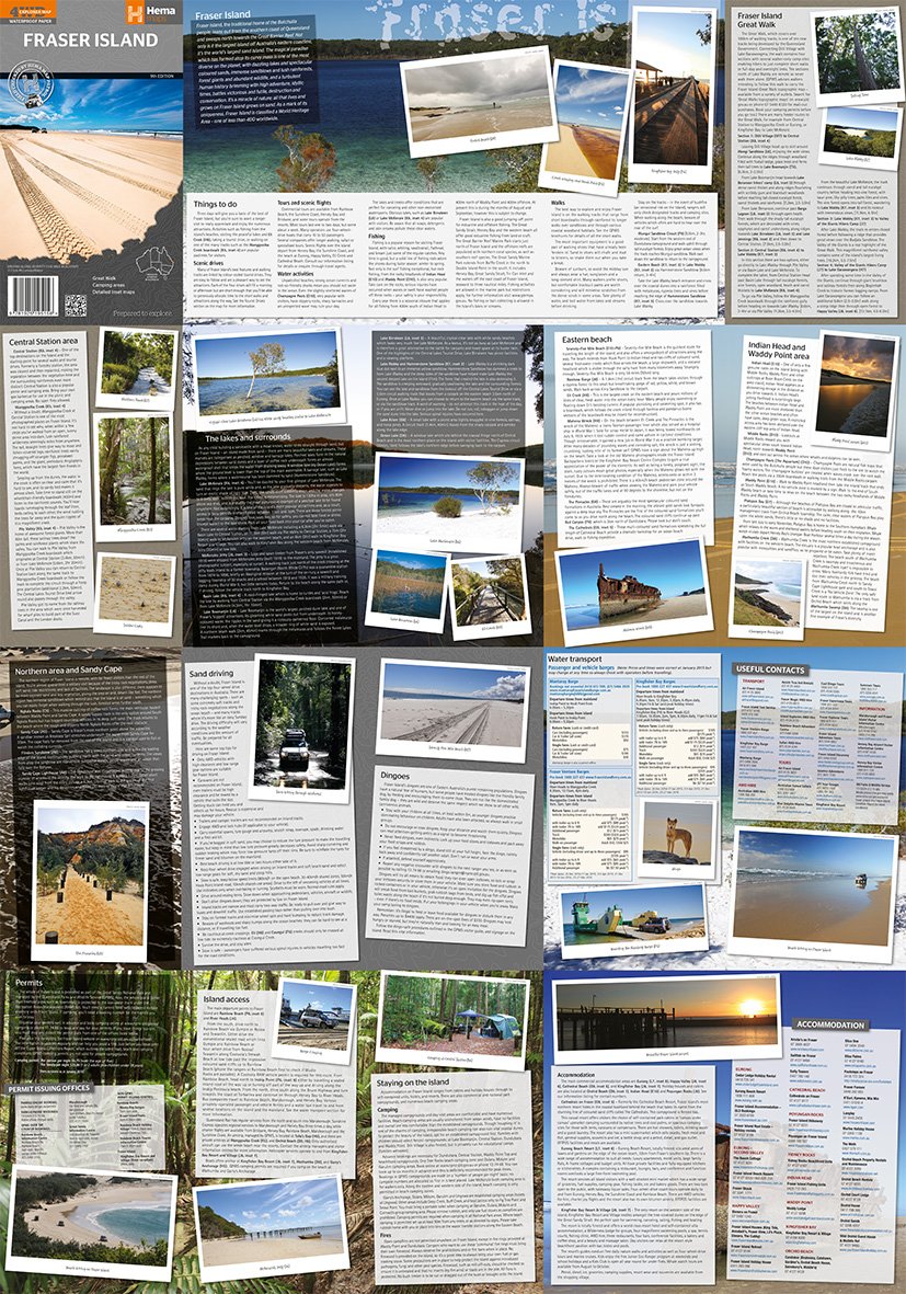Hema Maps | Fraser Island K'gari Iconic Map