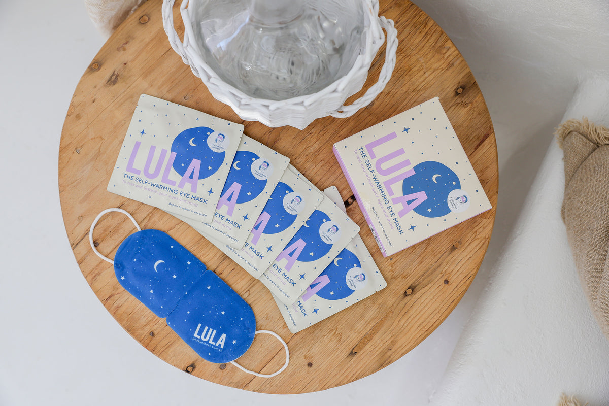 Lula Eye Mask Lavender Self Warming Eye Mask 5 Pack Adventure Awaits