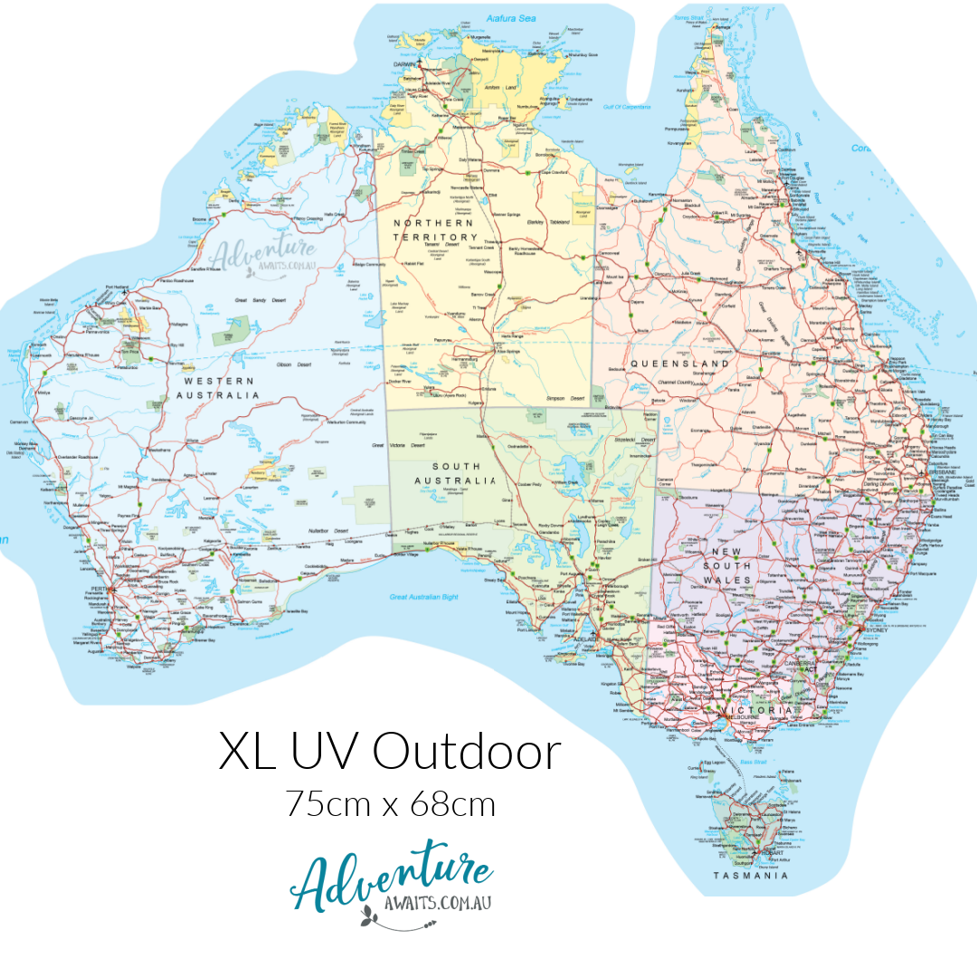 Map of Australia Sticker | Extra Large (UV Outdoor & Fabric Options)