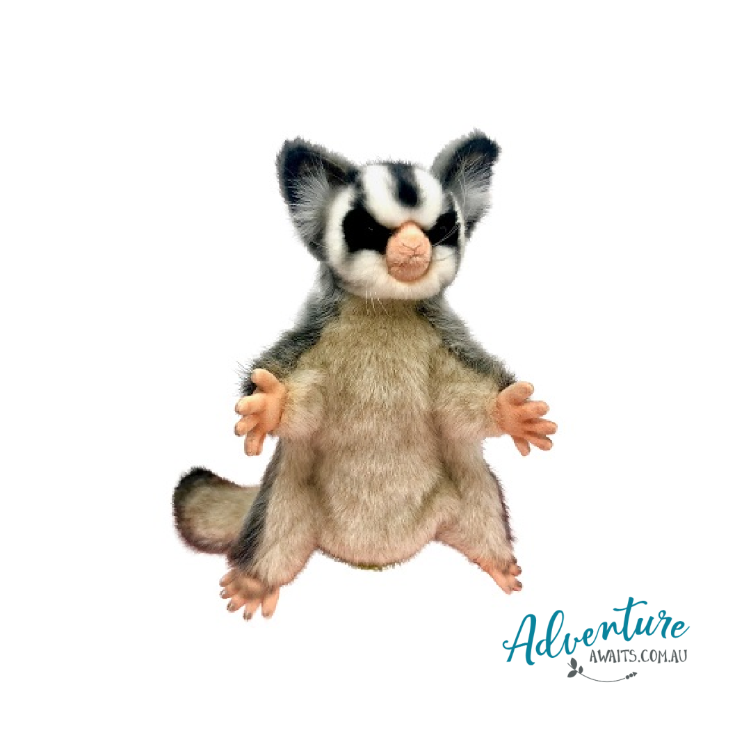 Hansa Sugar Glider Hand Puppet Plush Toy 41cm Realistic
