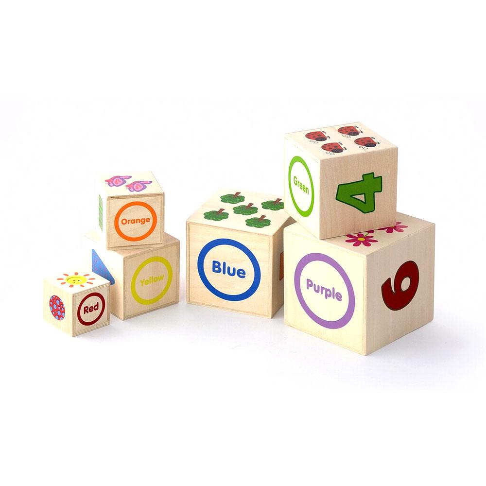 VIGA Toys | Nesting & Stacking Blocks | Natural Elephant