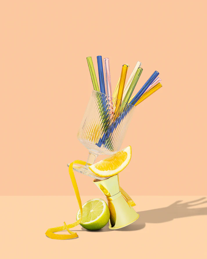 Sucker Glass Straws
