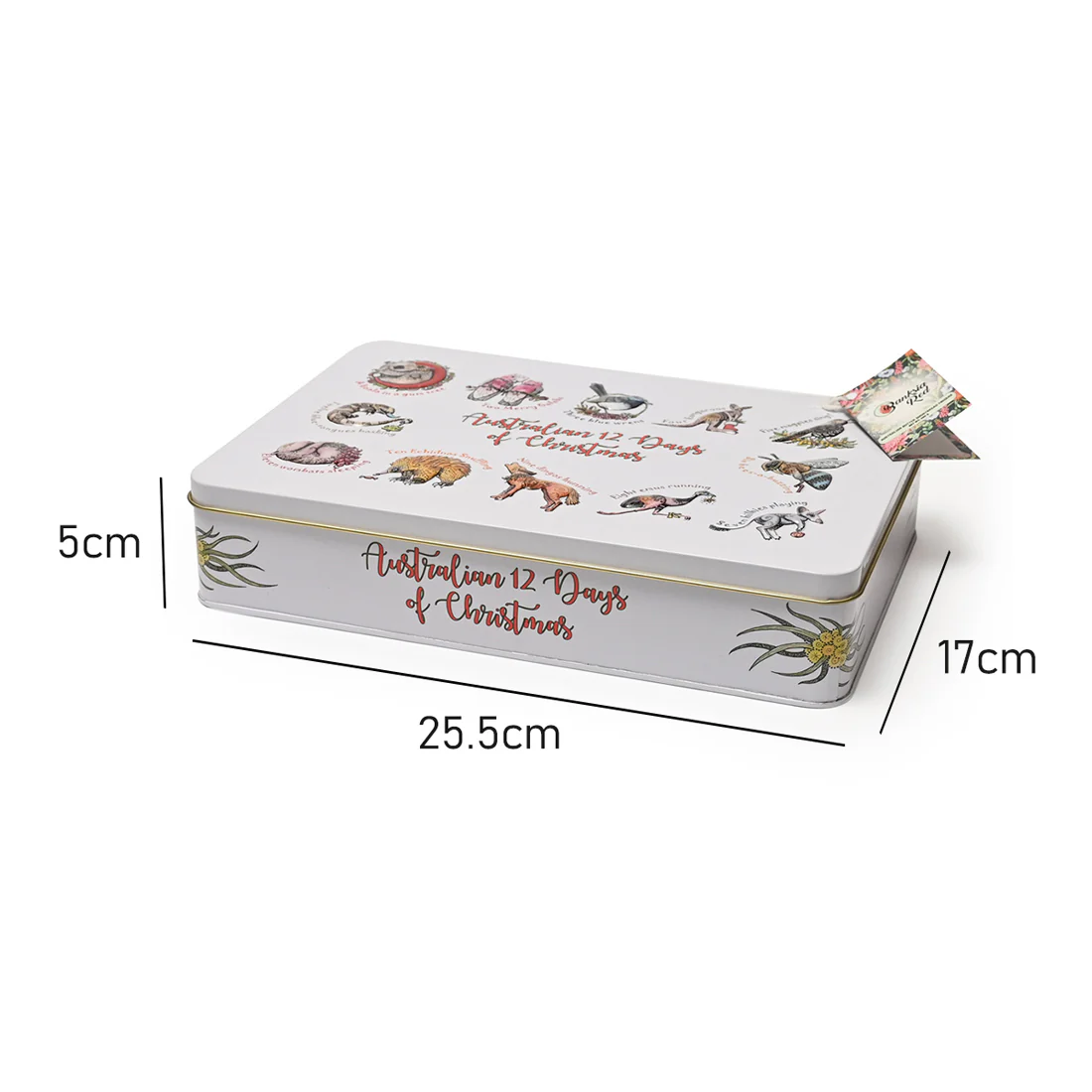 Banksia Red | 12 Days Of Christmas Tin Shortbread Fingers 300g