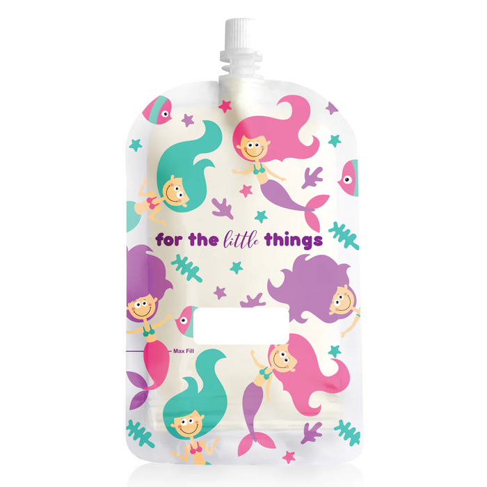 Sinchies 200ml Reusable Food Pouches 5 pack | Mermaids