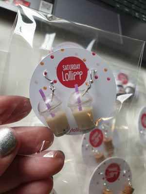 Saturday Lollipop Earrings | Bubble Tea