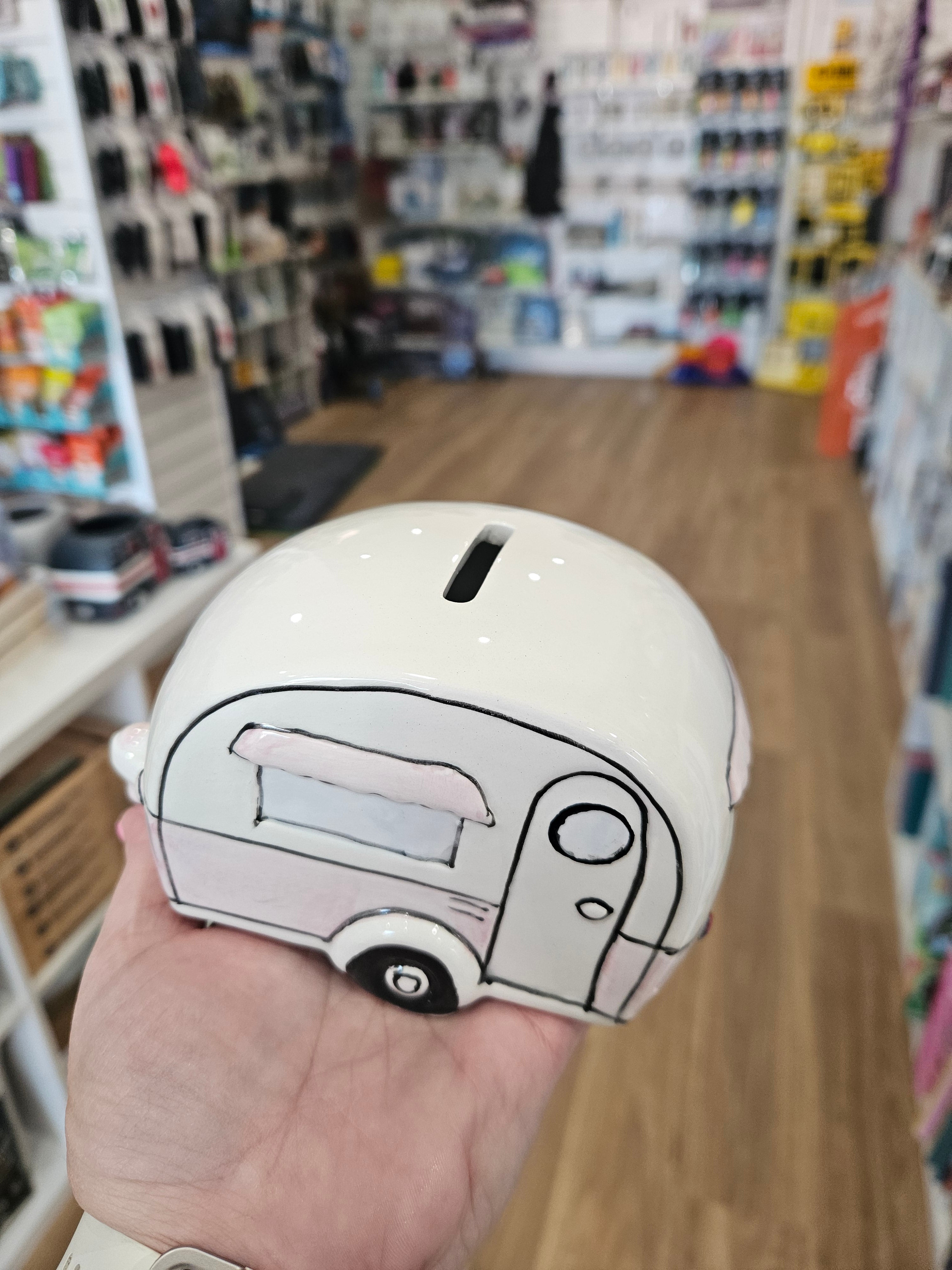 Ceramic Caravan Money Box | Home Is Where You Park It