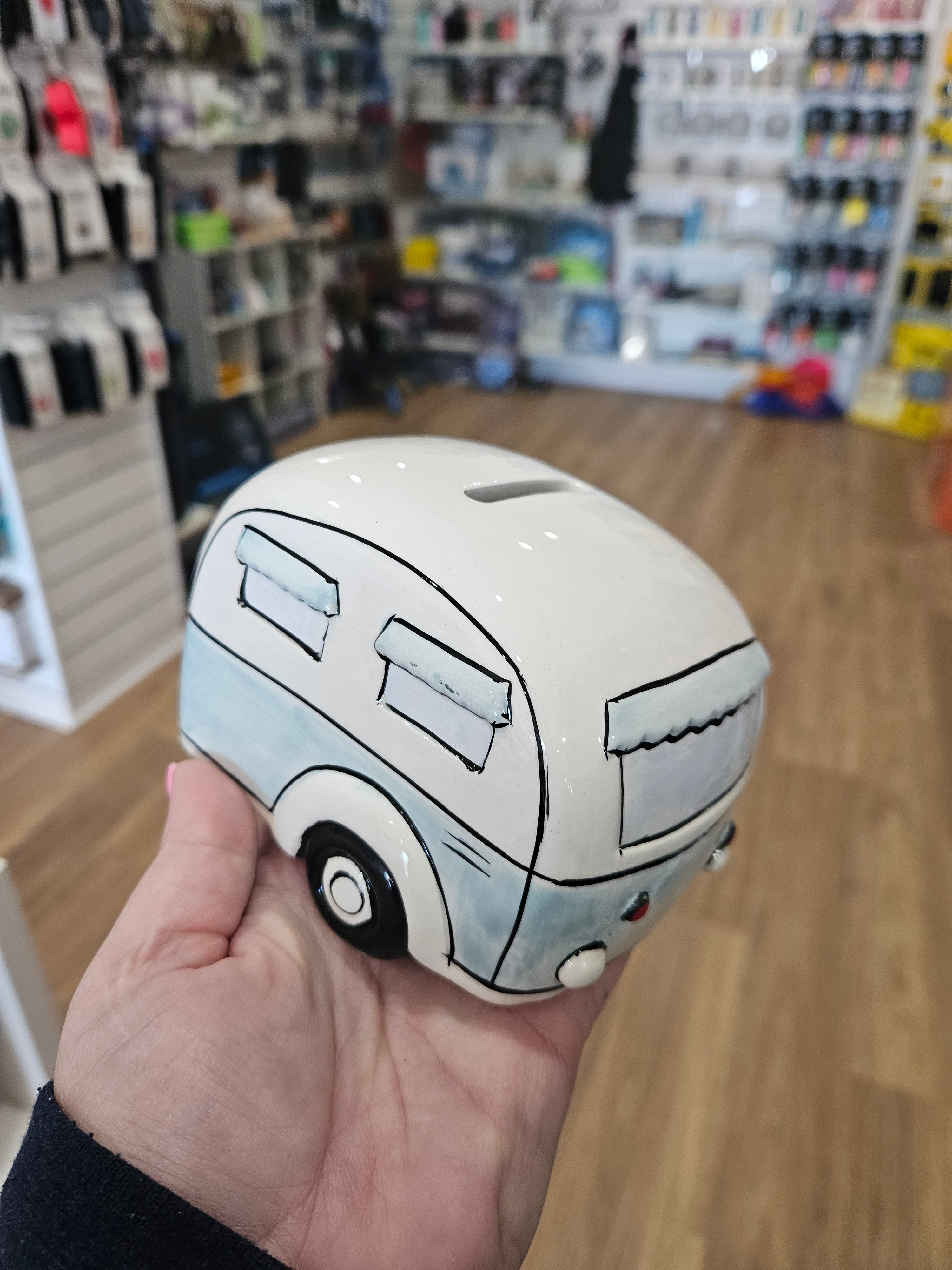 Ceramic Caravan Money Box | Home Is Where You Park It
