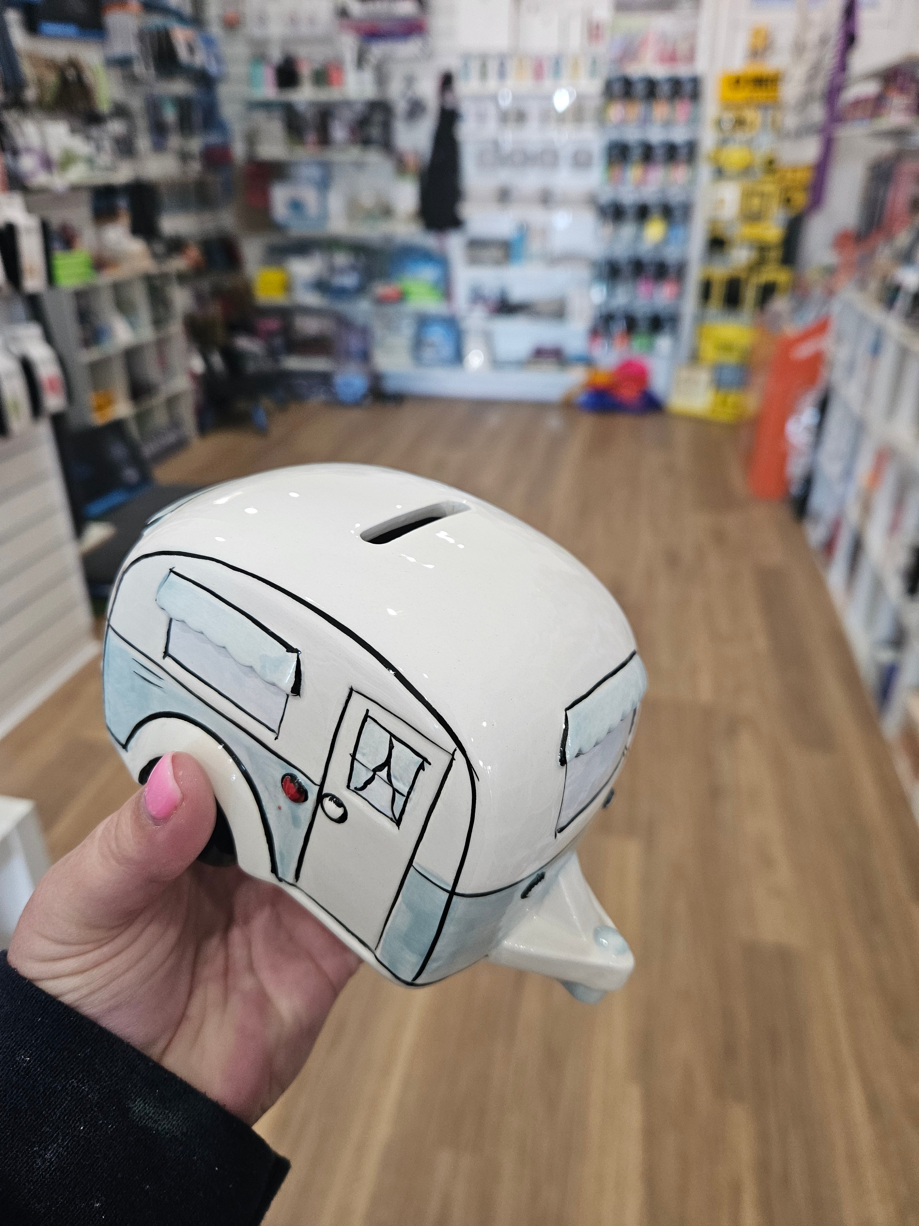 Ceramic Caravan Money Box | Home Is Where You Park It