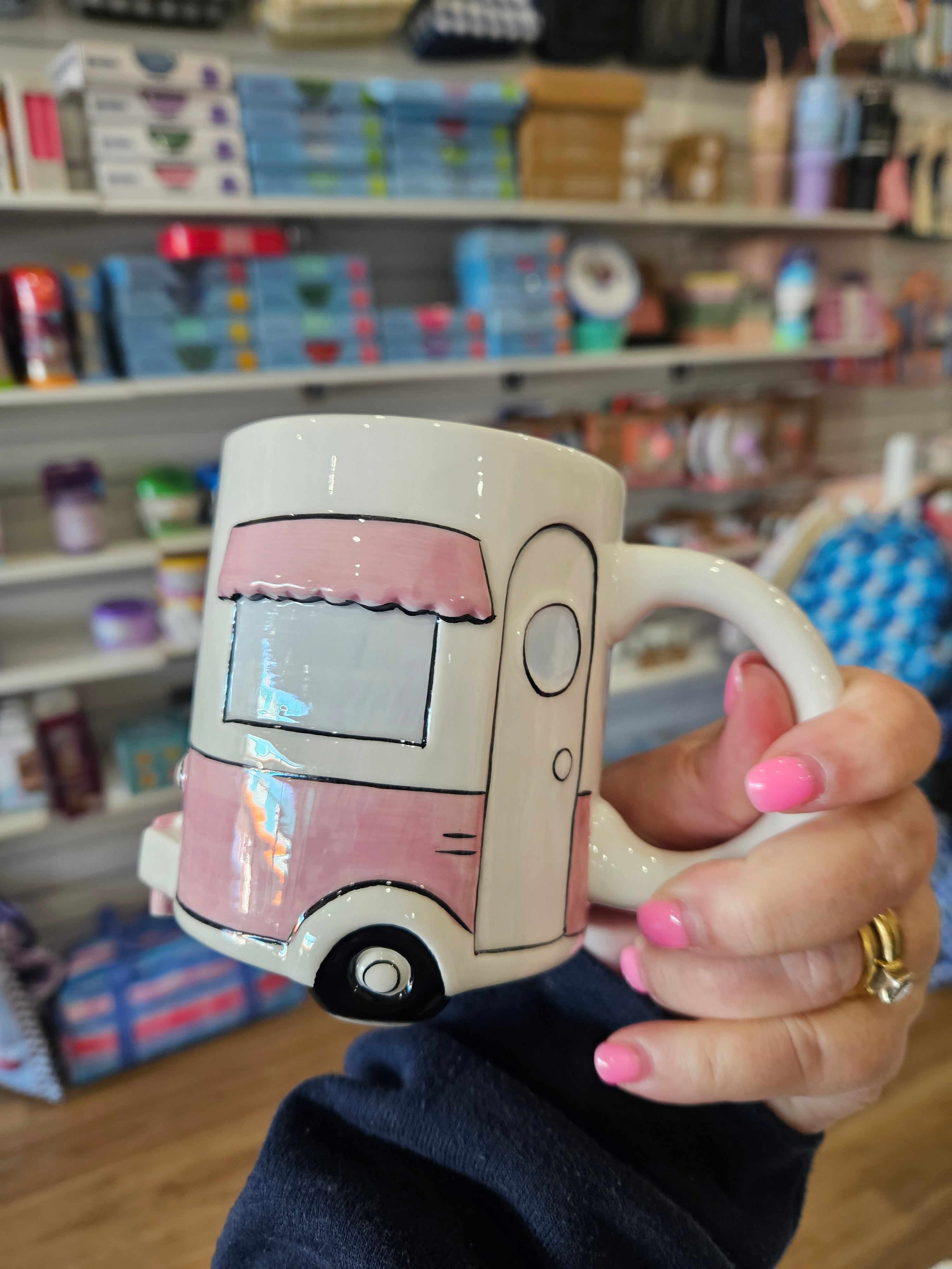 Ceramic Caravan Mug | Home Is Where You Park It