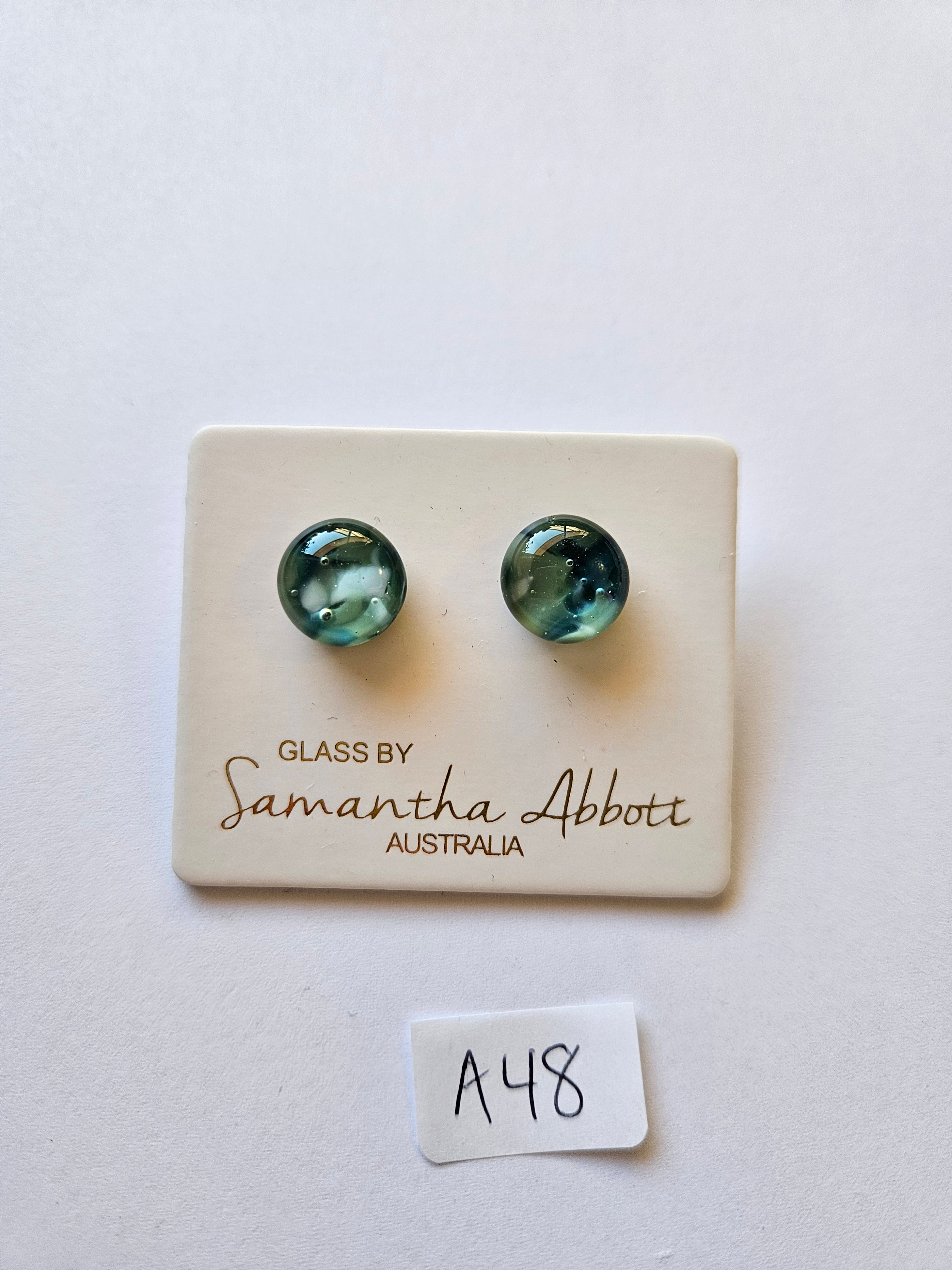 Glass By Samantha Abbott Stud Earrings