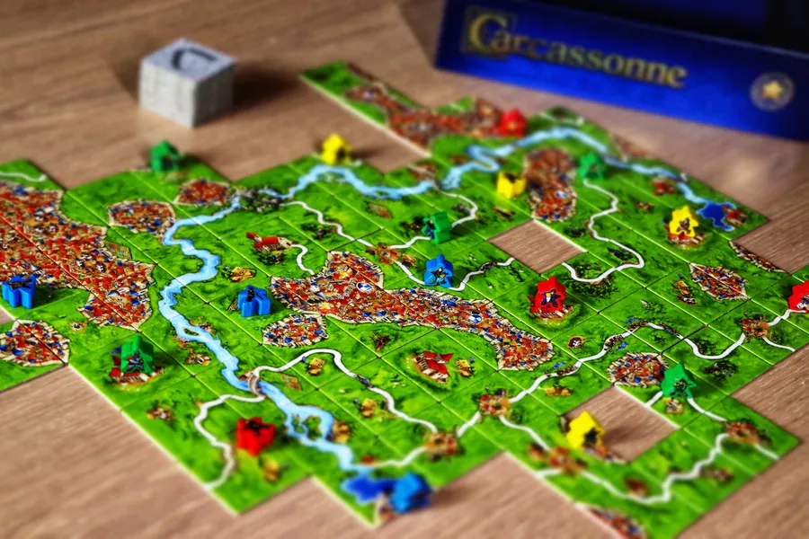 Carcassonne Board Game Card Family Fun Adventure Awaits