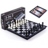 3-in-1 magnetic game board with chess, checkers and backgammon pieces and retail box — Adventure Awaits