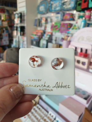 Glass By Samantha Abbott Stud Earrings