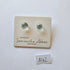 Pair of earrings on a 'Glass by Samantha Abbott Australia' card with a label 'A42'.