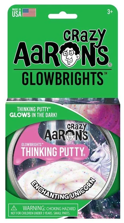Crazy Aaron's Thinking Putty | 4" Tin | Glowbrights