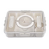 Cream compartment lunch box with clear locking lid and carry handle — Adventure Awaits