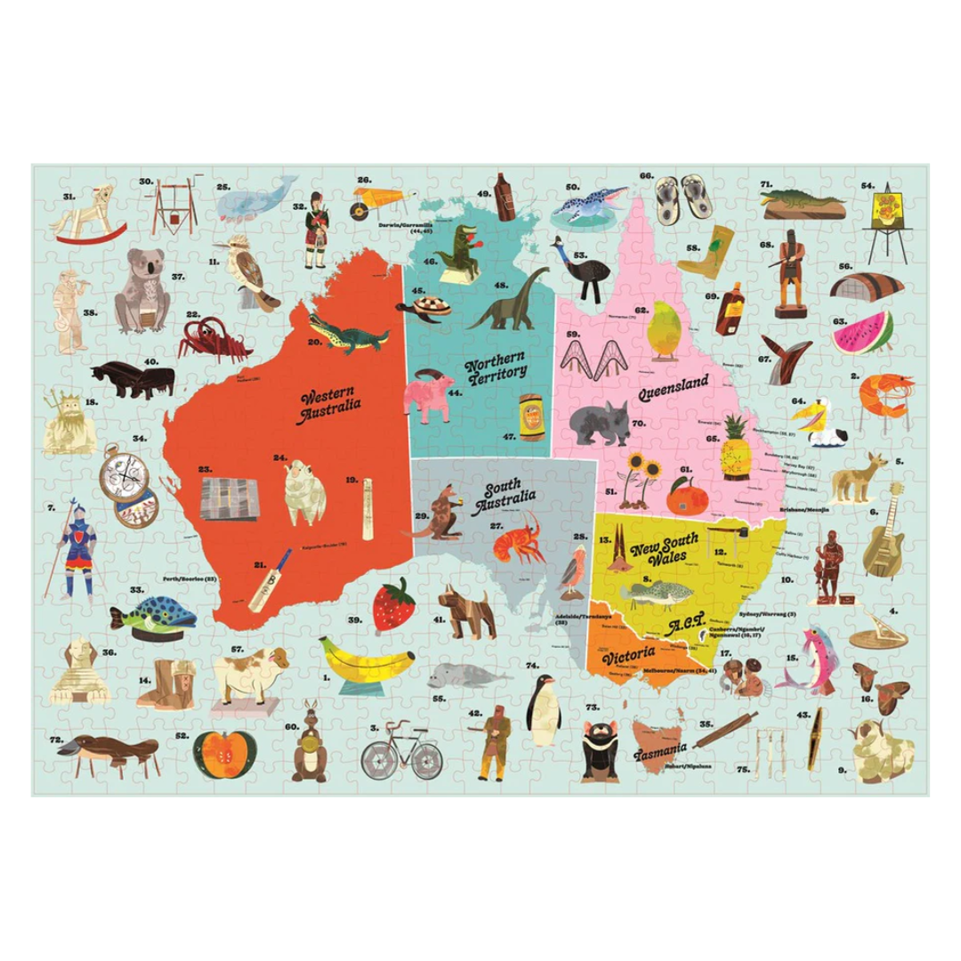 Australia's Big Things Map Puzzle