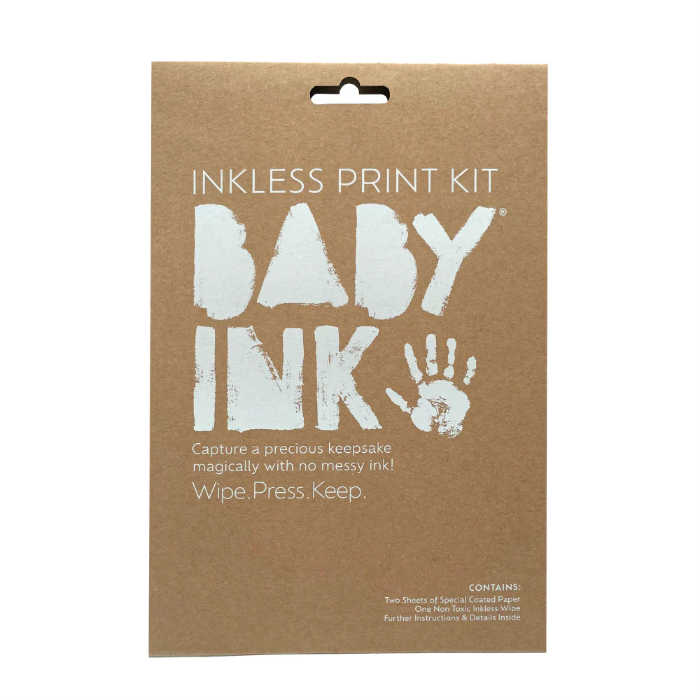 inkless print kit shown in brown packaging on white background