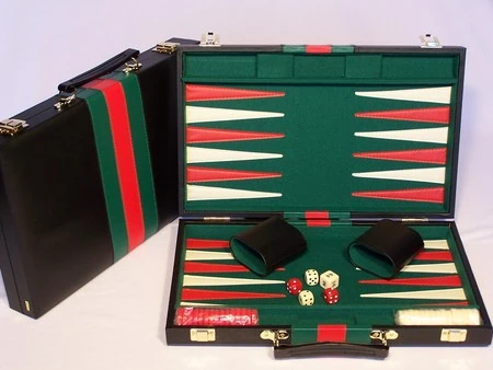 Deluxe Backgammon Attache Set