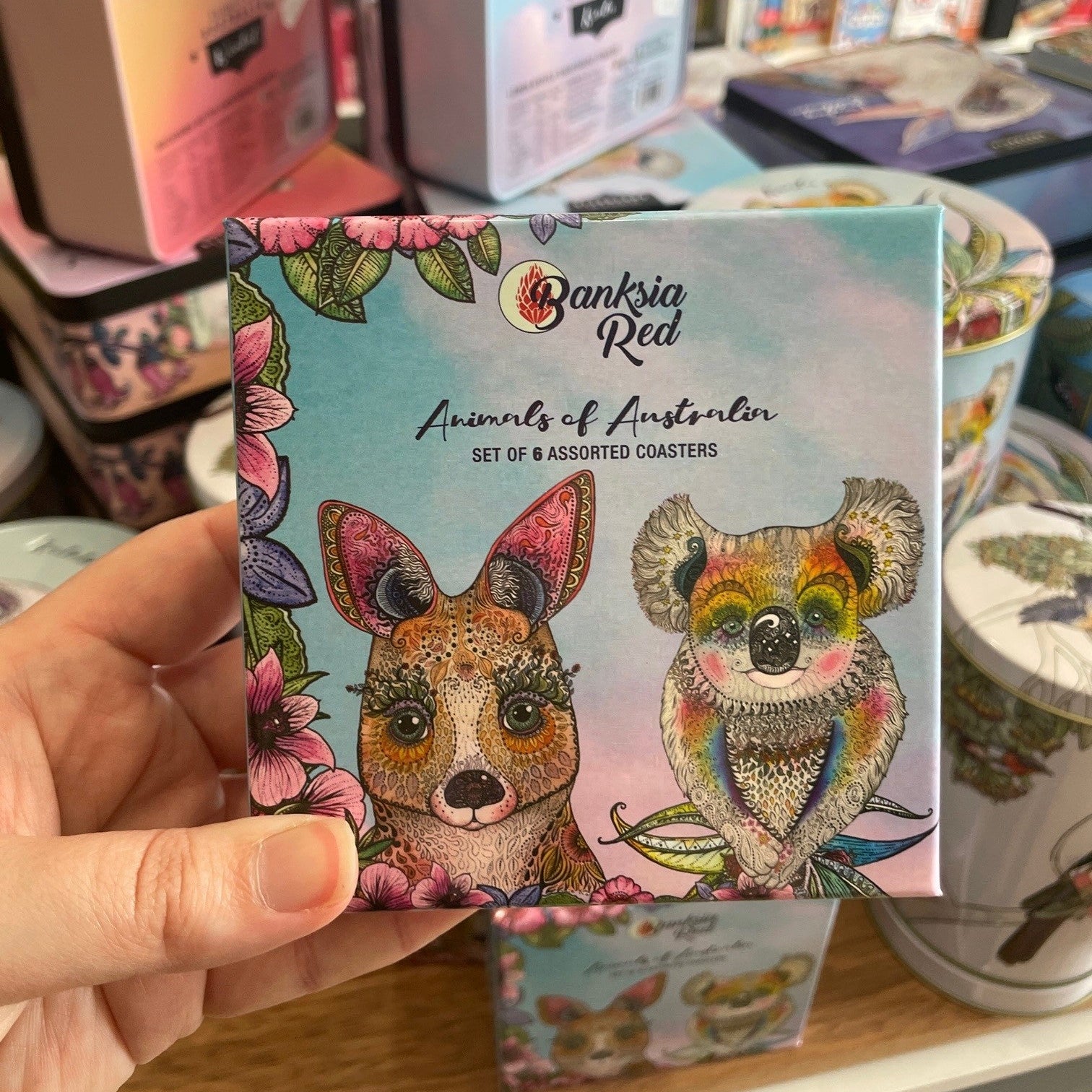 Banksia Red | Collectible Coasters Set Of 6