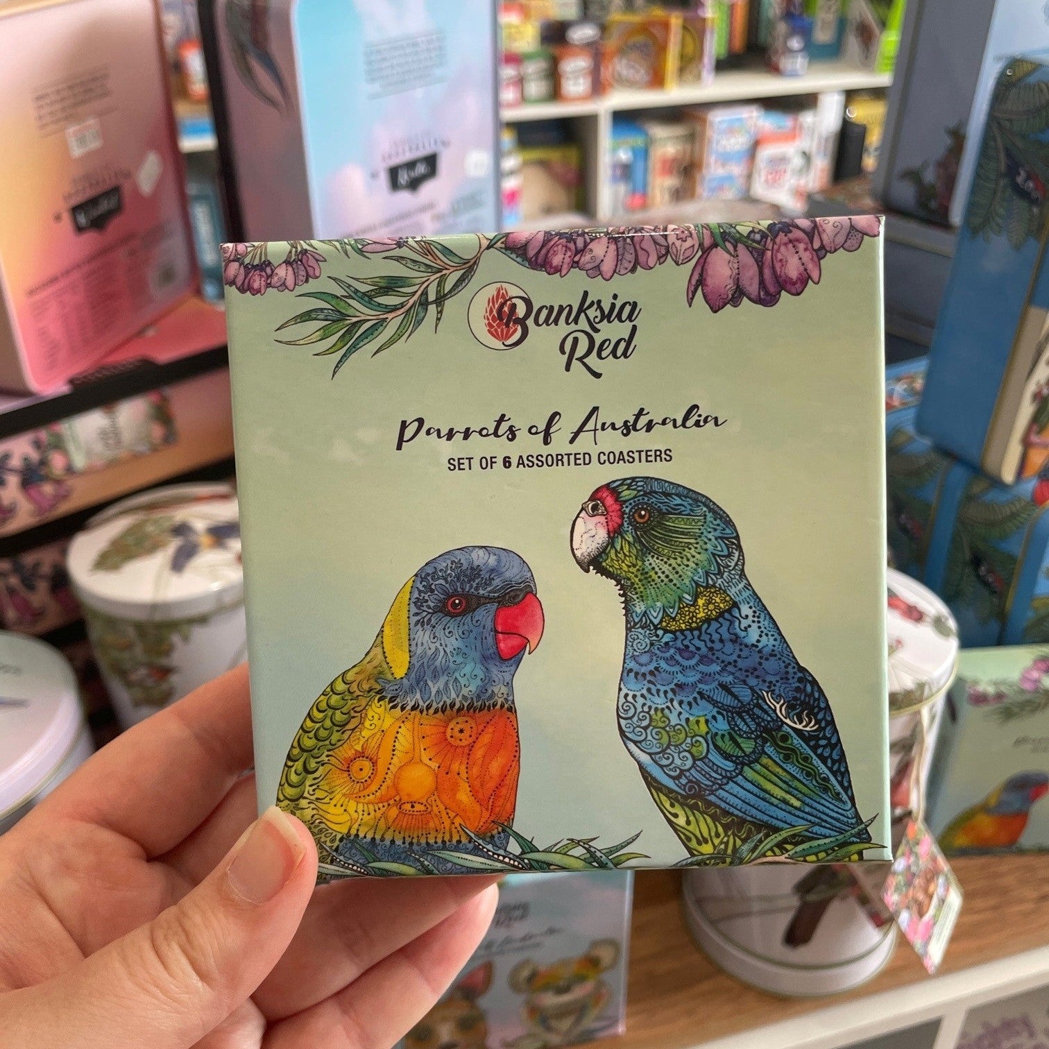 Banksia Red | Collectible Coasters Set Of 6