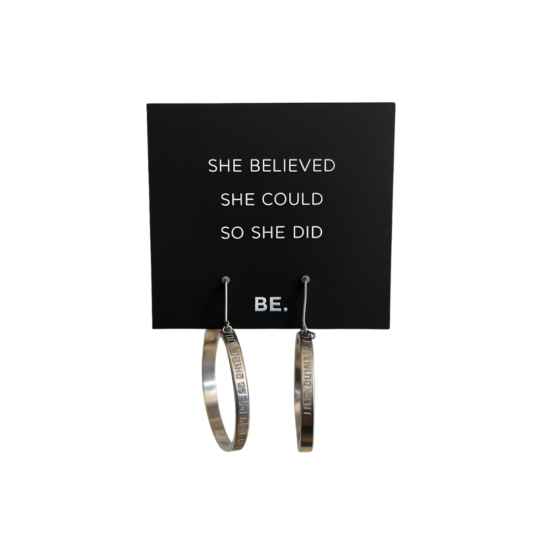 Be Bangle | Earbangs She Believed She Could So She Did Earrings