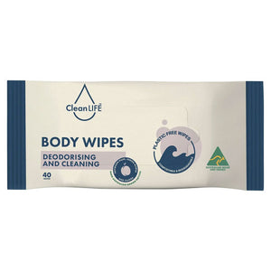 Cleaning & Deodorising Body Wipes by CleanLIFE