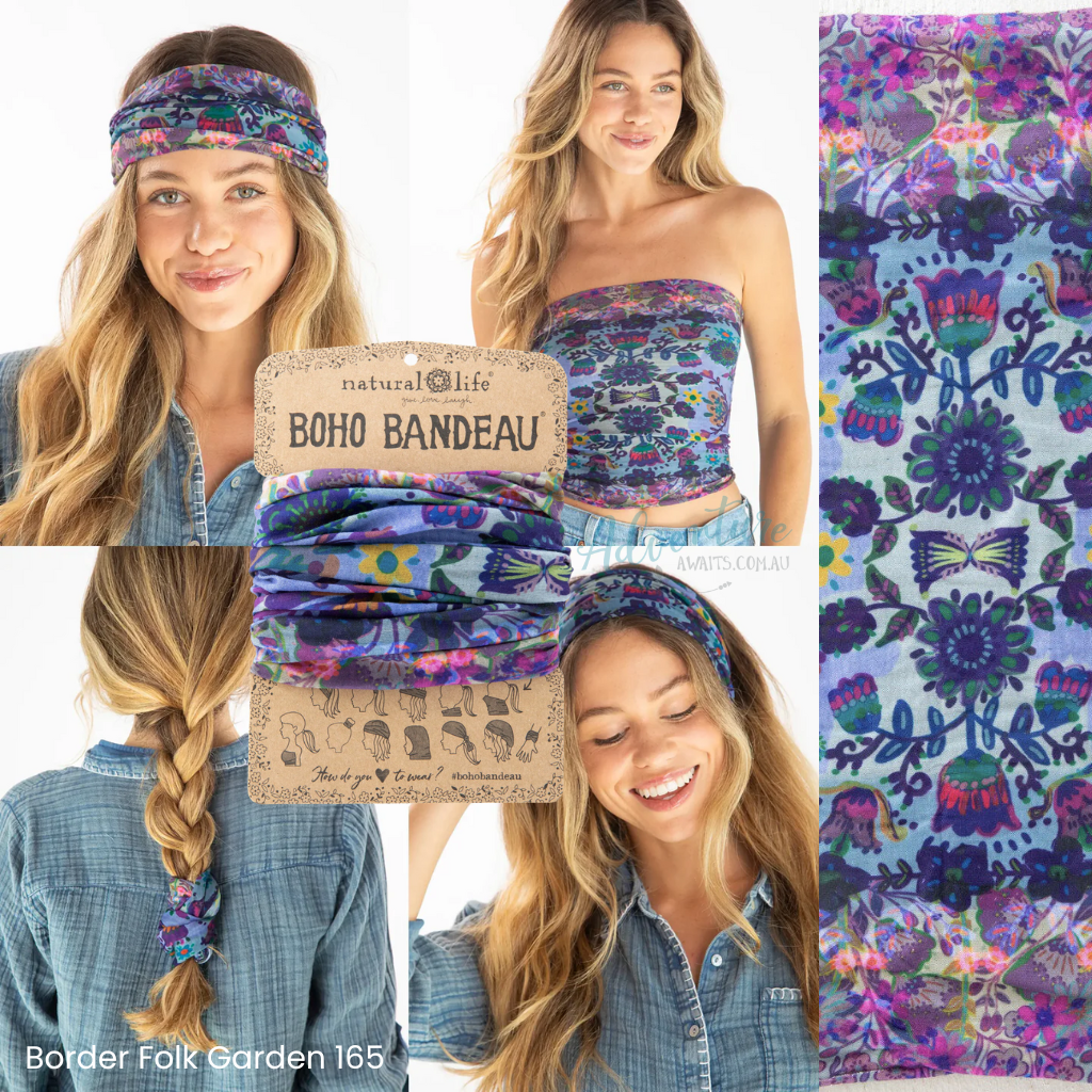 Boho Bandeau Headband | Natural Life | Multi-Way Hair & Neck Wrap