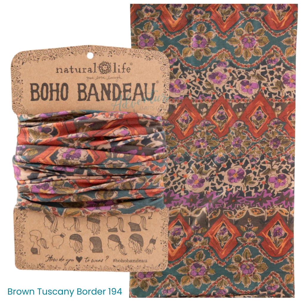 Boho Bandeau Headband | Natural Life | Multi-Way Hair & Neck Wrap
