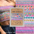 Boho bandeau with colorful patterns and 'Natural Life' branding
