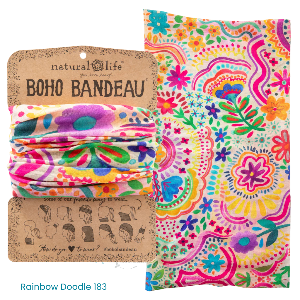 Boho Bandeau Headband | Natural Life | Multi-Way Hair & Neck Wrap