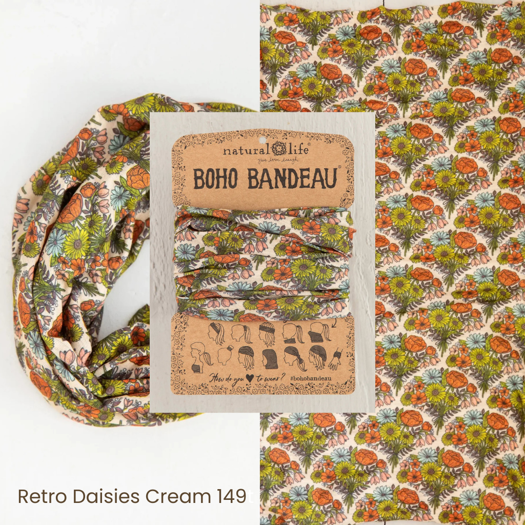 Boho Bandeau Headband | Natural Life | Multi-Way Hair & Neck Wrap