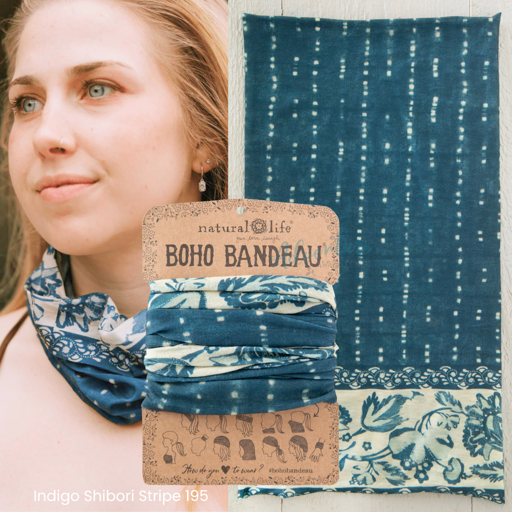 Boho Bandeau Headband | Natural Life | Multi-Way Hair & Neck Wrap