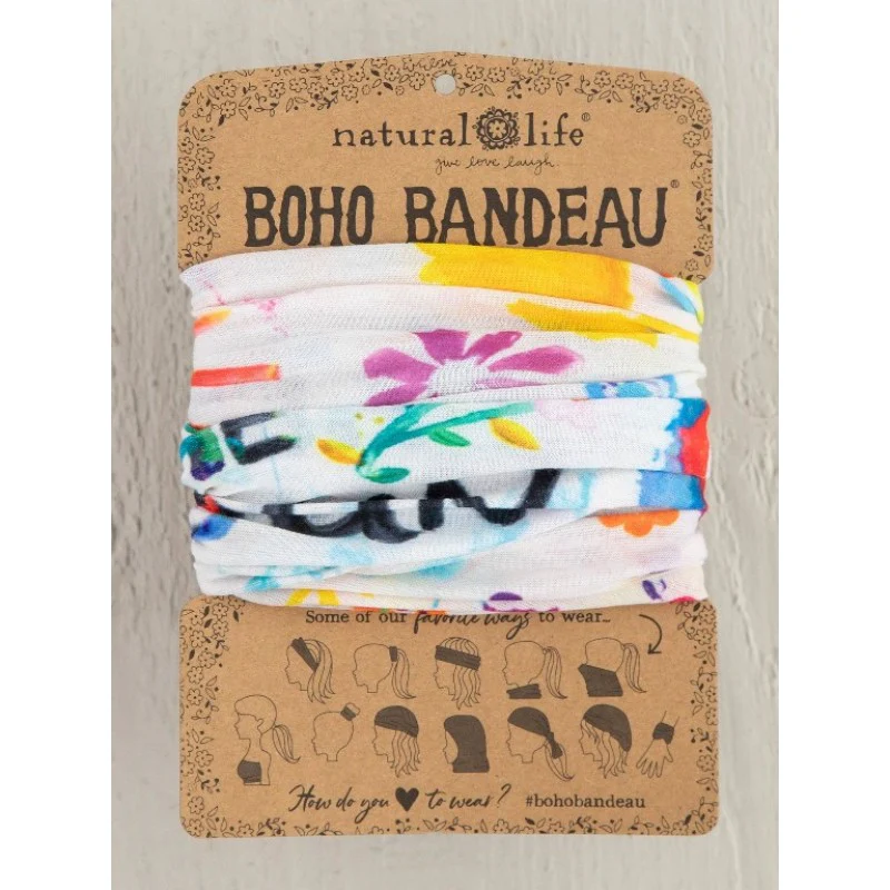 Boho Bandeau Headband | Natural Life | Multi-Way Hair & Neck Wrap