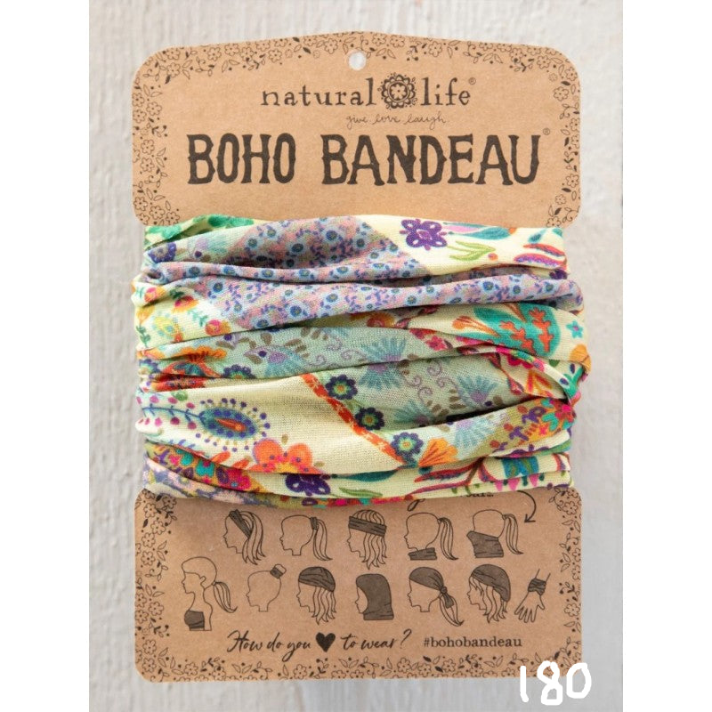 Boho Bandeau Headband | Natural Life | Multi-Way Hair & Neck Wrap
