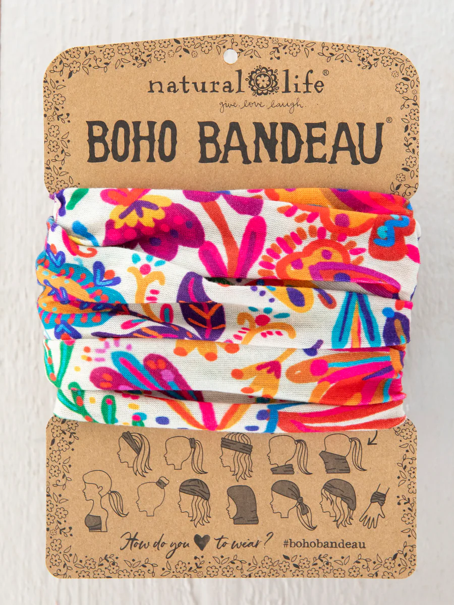 Boho Bandeau Headband | Natural Life | Multi-Way Hair & Neck Wrap