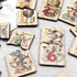 Close-up of Australian animal number matching timber puzzles with koalas, kangaroos and emu — Adventure Awaits