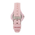 back of pink cactus mentor watch on white backgroun