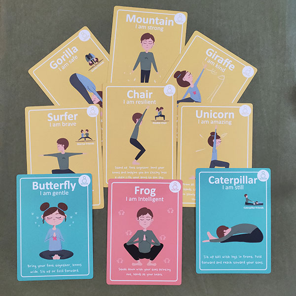 Calmer Kids | Yoga And Mindfulness Cards