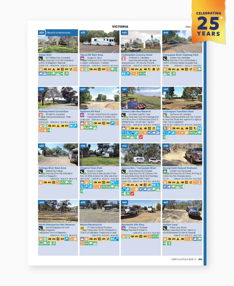 PRE ORDER Camps 13 Camping Guide | B4 Size Easy to Read